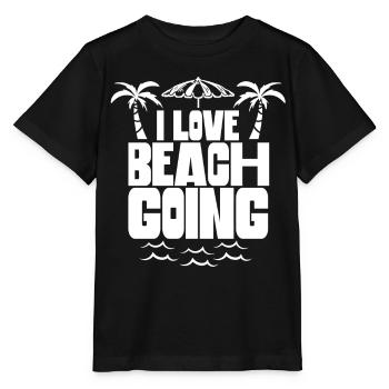 I love beach holiday beach beachgoers beach - Stanley/Stella MINI CREATOR Kids’ T-Shirt - black - Front - Mikhail (115cm)
