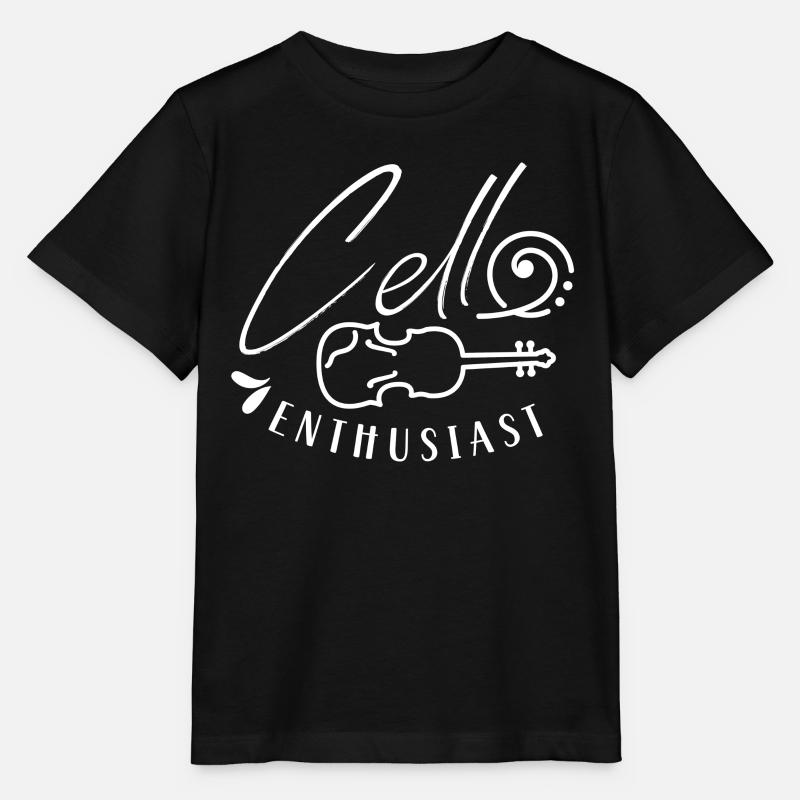 Amateur de violoncelle Musicien Violoncelle violoncelliste - T-shirt bio MINI CREATOR Stanley/Stella Enfant - noir