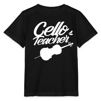Cello Teacher Cello Teacher Cello Cello Cellist - Stanley/Stella MINI CREATOR Kids’ T-Shirt - black - Front - Mikhail (115cm)