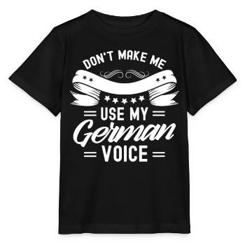 Forceer mijn Duitse stem niet Duits - Stanley/Stella Kinder-T-shirt MINI CREATOR  - zwart - Voor - Mikhail (115cm)