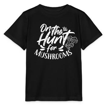 In search of mushrooms Mushrooms Mushroom pickers - Stanley/Stella MINI CREATOR Kids’ T-Shirt - black - Front - Mikhail (115cm)