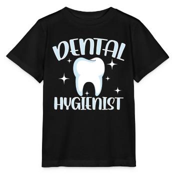 Hygiéniste dentaire Dentiste Équipe d’hygiène dentaire - T-shirt bio MINI CREATOR Stanley/Stella Enfant - noir - Devant - Mikhail (115cm)