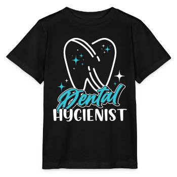 Hygiéniste dentaire Équipe de dentistes en hygiène dentaire - T-shirt bio MINI CREATOR Stanley/Stella Enfant - noir - Devant - Mikhail (115cm)
