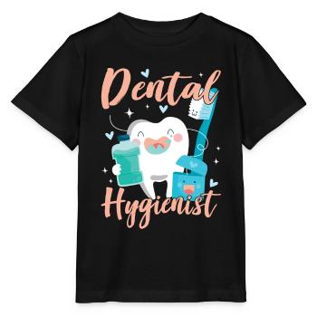 Hygiénistes dentaires Hygiène dentaire Équipe dentaire - T-shirt bio MINI CREATOR Stanley/Stella Enfant - noir - Devant - Mikhail (115cm)