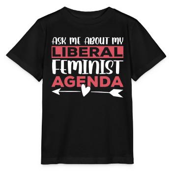 Agenda féministe libéral Féminisme Féministe - T-shirt bio MINI CREATOR Stanley/Stella Enfant - noir - Devant - Mikhail (115cm)