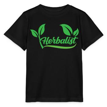 Herboriste Herboriste Herbes de jardin Herbe - T-shirt bio MINI CREATOR Stanley/Stella Enfant - noir - Devant - Mikhail (115cm)