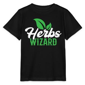 Herb Wizard Herb Garden Herb Herbalism - T-shirt bio MINI CREATOR Stanley/Stella Enfant - noir - Devant - Mikhail (115cm)