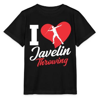 J’aime lancer de javelot Lancer de javelot Lancer de javelot - T-shirt bio MINI CREATOR Stanley/Stella Enfant - noir - Devant - Mikhail (115cm)