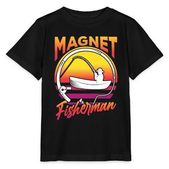 Pêche à l’aimant Pêche à l’aimant Pêche à l’aimant - T-shirt bio MINI CREATOR Stanley/Stella Enfant - noir - Devant - Mikhail (115cm)