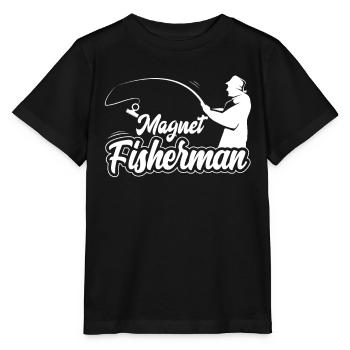 Pêche à l’aimant Pêche à l’aimant Pêche à l’aimant - T-shirt bio MINI CREATOR Stanley/Stella Enfant - noir - Devant - Mikhail (115cm)