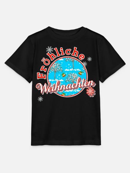 Fröhliche Weihnachten xmas - Stanley/Stella Kinder T-Shirt MINI CREATOR  - Schwarz