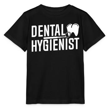 Hygiéniste dentaire Dentiste Équipe d’hygiène dentaire - T-shirt bio MINI CREATOR Stanley/Stella Enfant - noir - Devant - Mikhail (115cm)