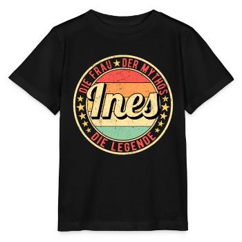 Ines Die Frau Der Mythos Die Legende - Stanley/Stella Kinder T-Shirt MINI CREATOR  - Schwarz - Vorne - Mikhail (115cm)