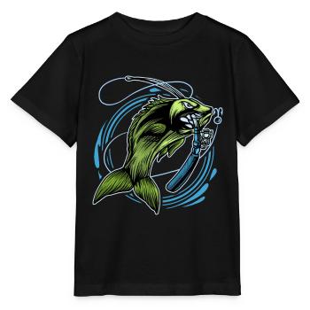 Angling - Stanley/Stella MINI CREATOR Kids’ T-Shirt - black - Front - Mikhail (115cm)