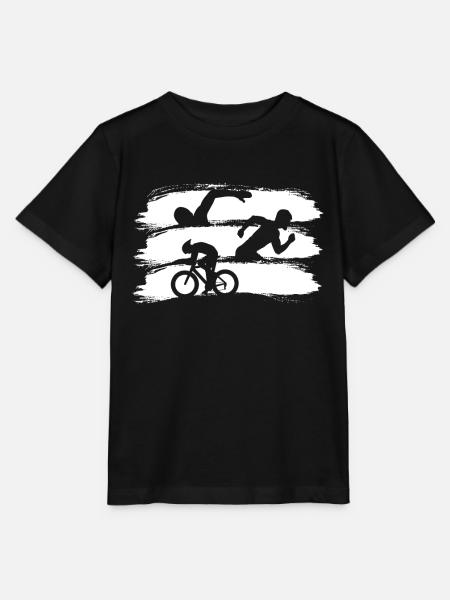 Triathlon Rennen - Stanley/Stella Kinder T-Shirt MINI CREATOR - Schwarz