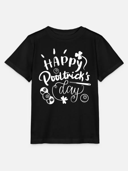 Poolbillard St. Patrick's Day - Stanley/Stella Kinder T-Shirt MINI CREATOR  - Schwarz