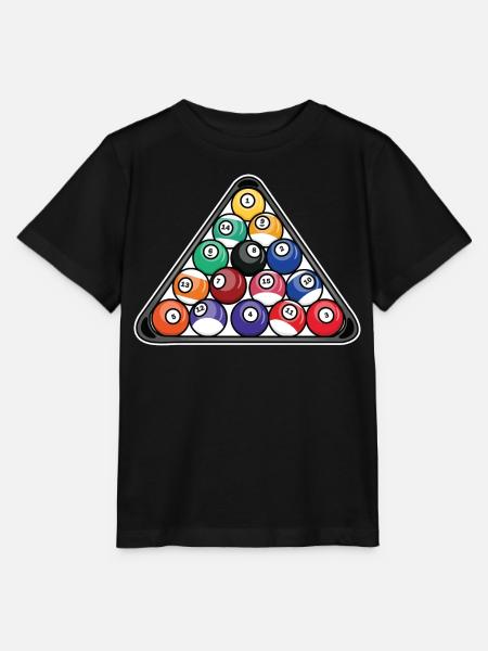 Billard Dreieck - Stanley/Stella Kinder T-Shirt MINI CREATOR  - Schwarz