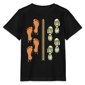 Triathlet Läufer Radfahrer - Stanley/Stella Kinder T-Shirt MINI CREATOR  - Schwarz - Vorne - Mikhail (115cm)