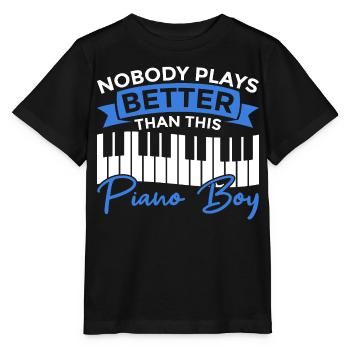 Pianist Junge - Stanley/Stella MINI CREATOR Kids’ T-Shirt - black - Front - Mikhail (115cm)
