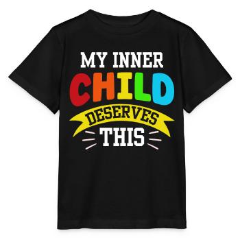 Mon enfant intérieur mérite le doux amour de soi - T-shirt bio MINI CREATOR Stanley/Stella Enfant - noir - Devant - Mikhail (115cm)