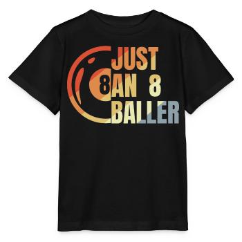 Billiards 8 Ball - Stanley/Stella MINI CREATOR Kids’ T-Shirt - black - Front - Mikhail (115cm)