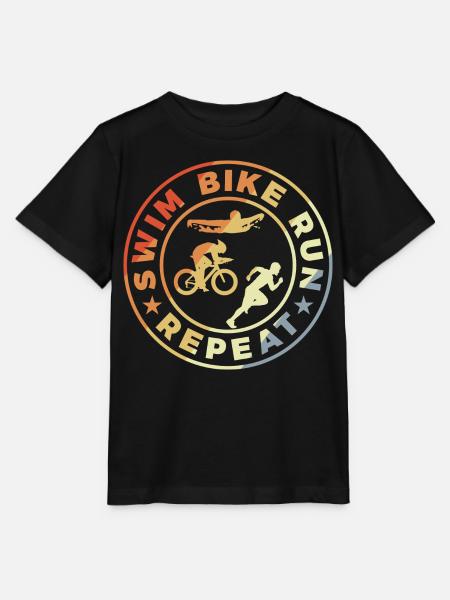 Triathlet Witziges Zitat - Stanley/Stella Kinder T-Shirt MINI CREATOR - Schwarz