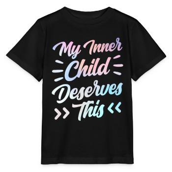 Mon enfant intérieur mérite le doux amour de soi - T-shirt bio MINI CREATOR Stanley/Stella Enfant - noir - Devant - Mikhail (115cm)