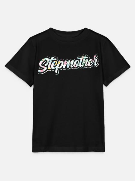 Stiefmutter Pflegemutter Ziehmutter Stepmother - Stanley/Stella Kinder T-Shirt MINI CREATOR - Schwarz