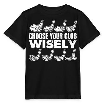 Wähle deinen Golfschläger - Stanley/Stella Kinder T-Shirt MINI CREATOR  - Schwarz - Vorne - Mikhail (115cm)