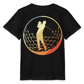 Golfspieler - Stanley/Stella Kinder T-Shirt MINI CREATOR  - Schwarz - Vorne - Mikhail (115cm)