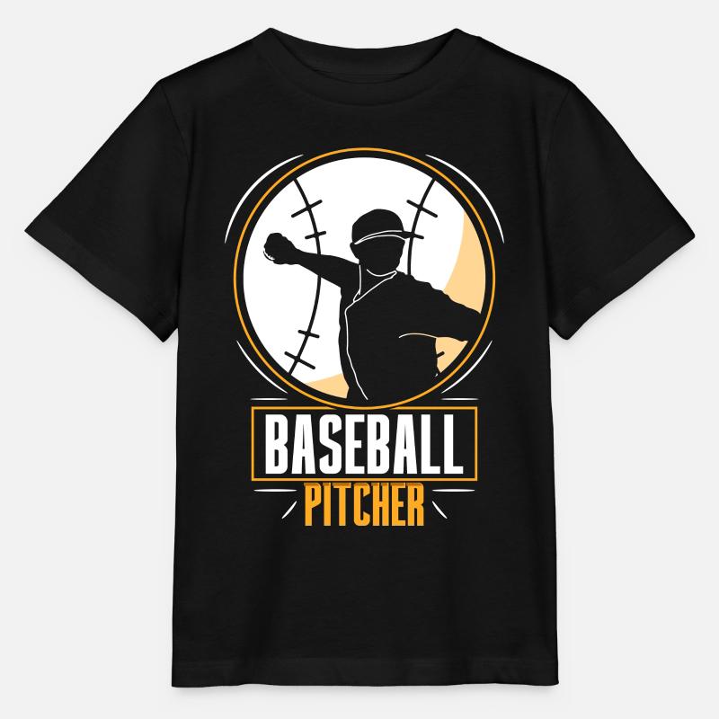 Baseball Pitcher Hobby Werfer Spieler - Stanley/Stella Kinder T-Shirt MINI CREATOR - Schwarz