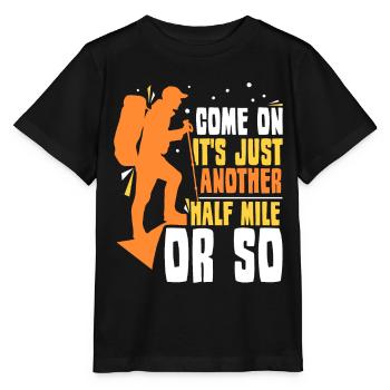Komm Schon Es Ist Nur Eine Halbe Meile Oder So - Stanley/Stella Kinder T-Shirt MINI CREATOR  - Schwarz - Vorne - Mikhail (115cm)