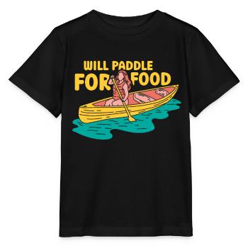 Pagayer pour la nourriture Hobby Kayak Kayak Kayak - T-shirt bio MINI CREATOR Stanley/Stella Enfant - noir - Devant - Mikhail (115cm)