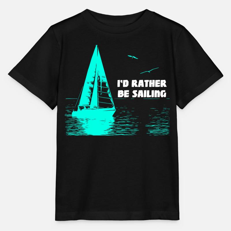 Je préfère naviguer - T-shirt bio MINI CREATOR Stanley/Stella Enfant - noir