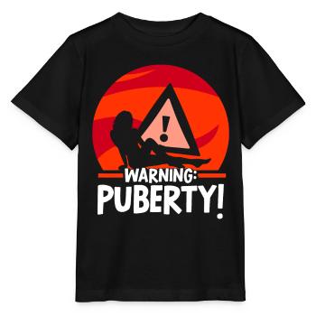 Avertissement: Adolescent adulte sarcastique de puberté - T-shirt bio MINI CREATOR Stanley/Stella Enfant - noir - Devant - Mikhail (115cm)