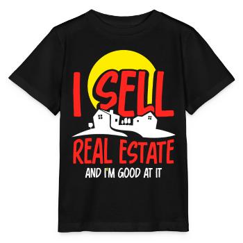 I sell real estate and I'm good at it - Stanley/Stella MINI CREATOR Kids’ T-Shirt - black - Front - Mikhail (115cm)