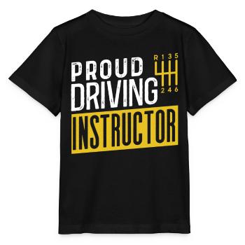 Proud driving instructor driving lesson driving school profession - Stanley/Stella MINI CREATOR Kids’ T-Shirt - black - Front - Mikhail (115cm)