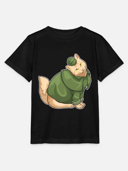 Katze Detektiv - Stanley/Stella Kinder T-Shirt MINI CREATOR  - Schwarz