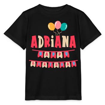 Adriana t-shirt joyeux anniversaire joyeux anniversaire - T-shirt bio MINI CREATOR Stanley/Stella Enfant - noir - Devant - Mikhail (115cm)