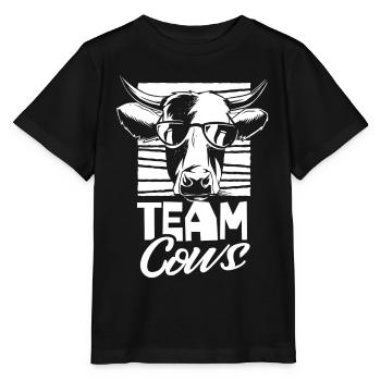 Équipe Vaches Vaches Animaux de ferme Vache laitière - T-shirt bio MINI CREATOR Stanley/Stella Enfant - noir - Devant - Mikhail (115cm)