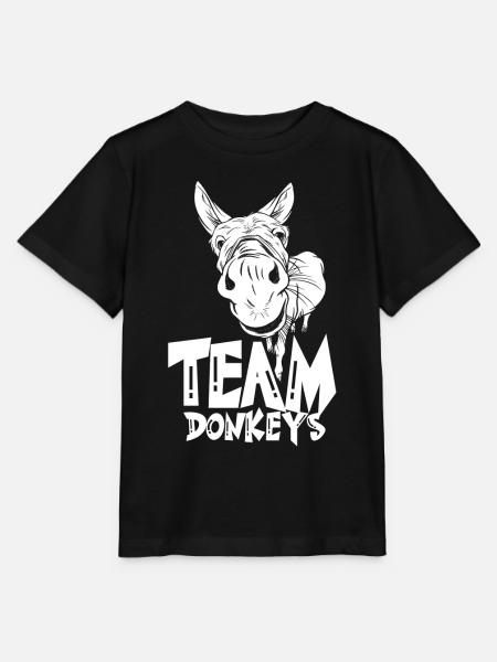 Team Esel Süß Bauernhof Tier Liebhaber - Stanley/Stella Kinder T-Shirt MINI CREATOR - Schwarz