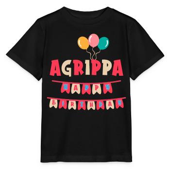 Agrippa t-shirt joyeux anniversaire joyeux anniversaire - T-shirt bio MINI CREATOR Stanley/Stella Enfant - noir - Devant - Mikhail (115cm)