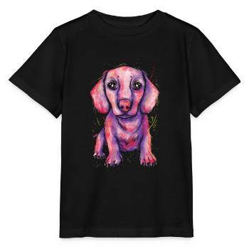 Dachshund Gift Dixie Viennese Doxie Dachshund - Stanley/Stella MINI CREATOR Kids’ T-Shirt - black - Front - Mikhail (115cm)