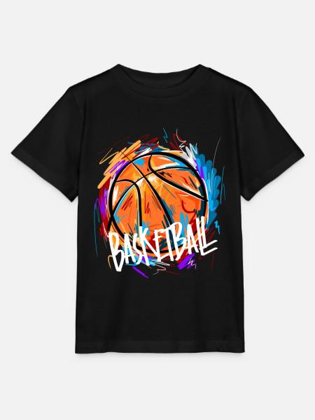 Basketball Basketballer - Stanley/Stella Kinder T-Shirt MINI CREATOR  - Schwarz