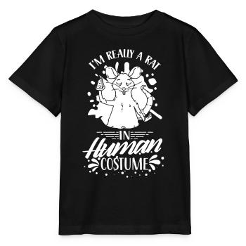 Ich Bin Eine Ratte In Einem Menschlichen Kostüm - Stanley/Stella Kinder T-Shirt MINI CREATOR  - Schwarz - Vorne - Mikhail (115cm)