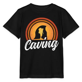 Höhlenforschung Höhle Caving Höhlenwandern Cave - Stanley/Stella MINI CREATOR Kids’ T-Shirt - black - Front - Mikhail (115cm)