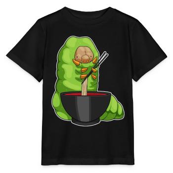 Cuisinière chenille cuisinière cuisinière de ramen - T-shirt bio MINI CREATOR Stanley/Stella Enfant - noir - Devant - Mikhail (115cm)