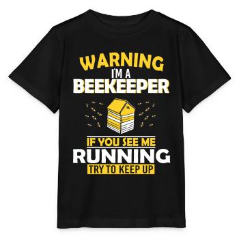 Bienenzucht und Honig - Stanley/Stella Kinder T-Shirt MINI CREATOR  - Schwarz - Vorne - Mikhail (115cm)