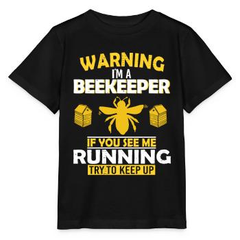 Bienenzucht und Honig - Stanley/Stella Kinder T-Shirt MINI CREATOR  - Schwarz - Vorne - Mikhail (115cm)