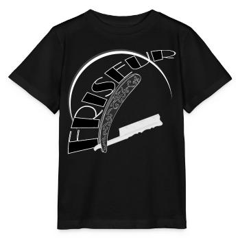 Salon de rasoir de coiffure - T-shirt bio MINI CREATOR Stanley/Stella Enfant - noir - Devant - Mikhail (115cm)